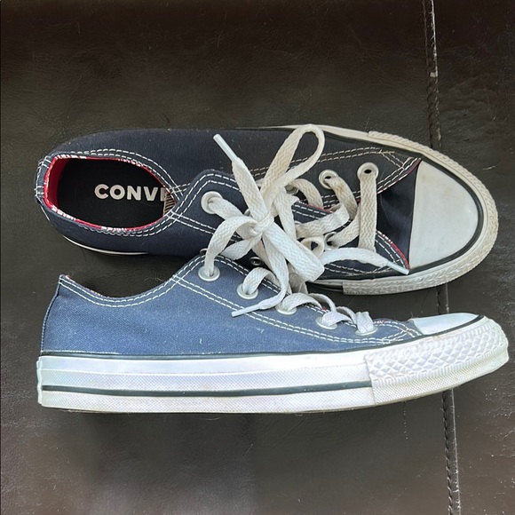 Converse Shoes - Converse Blue Low-Top Sneakers